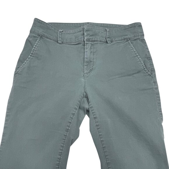 Loft Khaki Green Women's Pants Casual Lightweight Mid-Rise Trousers, Size 8 - Picture 3 of 10